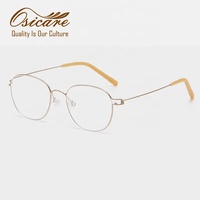 Nouvelles Montures de Lunettes Optiques en Verre Trempé Doré pour Enfants, Modèle 2026, avec Logo Personnalisé, Taille Moyenne, pour Filles