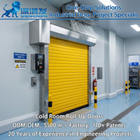 Puerta de taller de refrigeración de venta directa de fábrica, puerta aislante de alta velocidad, puerta enrollable para cámara frigorífica