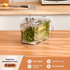 Boîte de conservation <span class=keywords><strong>alimentaire</strong></span> <span class=keywords><strong>pour</strong></span> réfrigérateur, en <span class=keywords><strong>plastique</strong></span>, <span class=keywords><strong>pour</strong></span> la conservation des légumes, récipient de congélation avec poignée, <span class=keywords><strong>pour</strong></span> fruits et légumes - Product Image 6