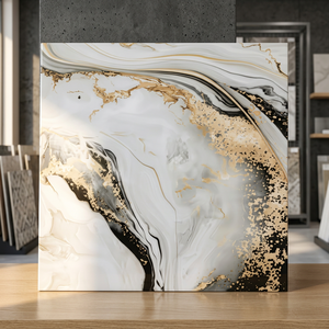 Modernas Baldosas de Cerámica Mate de 400x400mm, Diseño de Porcelana con Apariencia de Piedra, para Interiores, Baños, Estilo Indio - Product Image 3