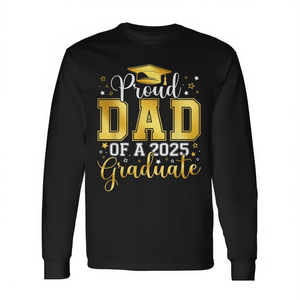 Orgoglioso papà di un laureato del 2025, maglietta a maniche lunghe con stampa digitale, regalo di laurea - Product Image 2