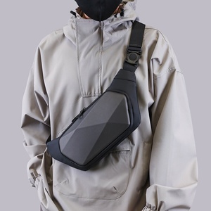 Nueva moda para hombre, bandolera en forma de EV, riñonera de poliéster, cierre de cremallera, estilo informal, bolsa de pecho para motocicletas, tamaño pequeño - Product Image 4