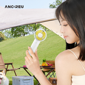 พัดลมชาร์จไฟได้แบบ USB พกพาขนาดเล็ก2024พัดลมระบายความร้อนได้3สปีดสำหรับกลางแจ้งรถสปอร์ตในครัวเรือนพลาสติก1200mAh - Product Image 6