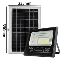 Projecteur solaire LED 5000K lumière du jour IP65 avec télécommande, haute luminosité, montage mural, éclairage de jardin, CRI85, certifié CE, garantie 2 ans