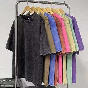 เสื้อผ้าผู้ชายคุณภาพสูง สไตล์วินเทจ ลวดลายพิมพ์โลโก้ ผ้าฝ้าย 100% ทรงโอเวอร์ไซส์ ลุคย้อนยุค ซักฟอกแบบแอซิด  รักษ์โลก แห้งเร็ว - Product Image 1