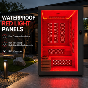 IP65 Resistente al Agua 90 ℃   Panel de <span class=keywords><strong>Terapia</strong></span> de Luz Roja para Sauna de Cuerpo Completo de Alta Temperatura, 7 Longitudes de Onda 660nm 850nm 1060nm NIR Infrarrojo para Spa OEM - Product Image 3
