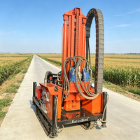 Foreuse hydraulique mobile sur chenilles pour puits d'eau, profondeur de forage 200m-300m, machine de forage de puits sur chenilles