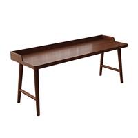 Bureau en bois massif Nordic Pure pour chambre à coucher, usage domestique, bureau double pour étudiants, bureau pour adultes, bureau d'ordinateur pour jeux, sans rangement