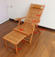 Chaise de relaxation pliante en bois de bambou, mobilier de salon moderne de haute qualité, avec coussin, vente en gros, offre spéciale