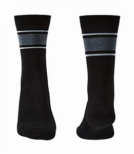 <b>Black</b> Crew <b>Socks</b> Geometric Design Breathable Polyester/Nylon Anti-Slip Sweat-Absorbent for Youth Spring Football Sports <b>Socks</b> - Product Image 1