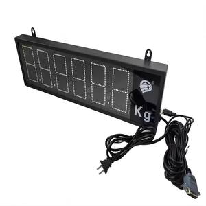 आउटडोर ट्रक स्केल वजन सूचक 7-इंच बड़े एलसीडी डिस्प्ले एलईडी प्रकार प्लास्टिक सामग्री - Product Image 5