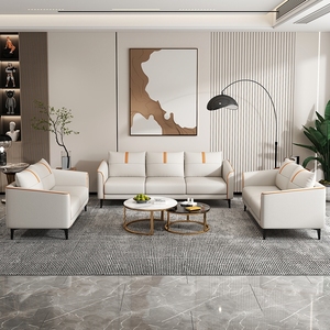 Modern Nordic <b>Sofa</b> Tech Fabric Living Room <b>Bedroom</b> <b>Small</b> Apartment Double Triple Seat Trendy Design - Product Image 3