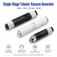 Generador de Vacío Neumático Compacto en Línea ZU05S/L ZU07S VML1006/1008 ZV-06/08 con Fuerte Succión para Automatización
