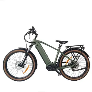 QUEENE/ 26或27.5英寸Enviolo齿轮中央中间驱动电机250W 500W电动道路混合动力自行车皮带驱动电动城市自行车