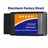 Escáner OBD2 Bluetooth 2.0 ELM327 V1.5, Lector de Códigos de Diagnóstico Profesional para Automóviles con Chip ARM, Directo de Fábrica