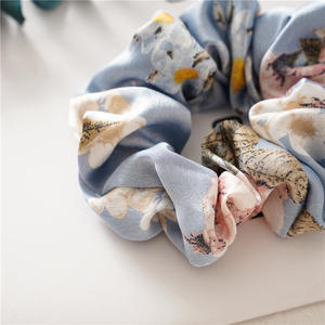 Coleteros de Raso con Estampado Floral para Floristería, Venta al por Mayor de Fábrica, Coleteros con Estampado de Flores, Bandas para el Cabello, Coleteros para Mujeres y Niñas - Product Image 4