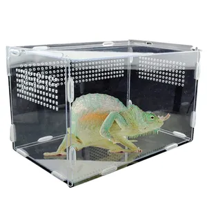 spider box reptiles feeding plexiglass lizard pet tarantula tank terrarium cage assembled acrylic reptile breeding box