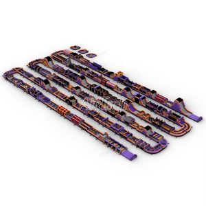 1000m mới Guinness kỷ lục trở ngại người lớn bơm hơi dài nhất thế giới thổi lên đường đua bởi nhà máy sản xuất Nhà cung cấp Trung Quốc - Product Image 1