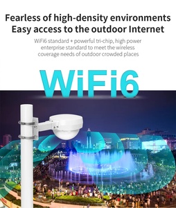 Nouveau <span class=keywords><strong>Comfast</strong></span> 3000 Mbps Point d'accès sans fil extérieur double bande WiFi6 48V POE Longue portée Extenseur de portée WiFi Répéteur Amplificateur Routeur - Product Image 2