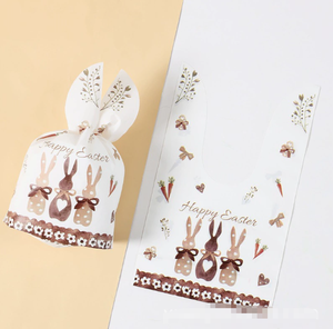 Bolsas de Plástico con Orejas de Conejo de Dibujos Animados para Pascua, para Dulces, Bocadillos, Galletas, Regalos, Bolsas de Embalaje Festivas Desechables, Venta al por Mayor DAMAI - Product Image 1