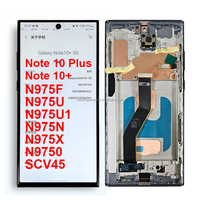 TFT Note 10+ Pantalla Touch Digitizer Assembly Ersatz-LCD-Bildschirm Note 10 Plus Display mit Rahmen für Samsung Galaxy N975F U