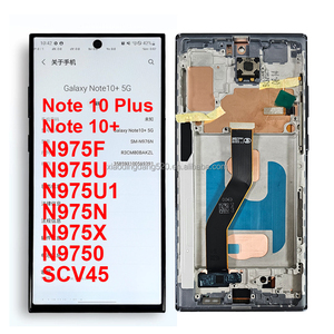 TFT Note 10+ ชุดจอสัมผัสพร้อมดิจิไทเซอร์อะไหล่เปลี่ยนหน้าจอ LCD Note 10 Plus พร้อมกรอบสำหรับ Samsung Galaxy <span class=keywords><strong>N975F</strong></span> U - Product Image 1