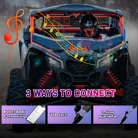 Barre de son OPPLIGHT 26 pouces pour ATV/UTV, couleur RGB, haut-parleur Bluetooth pour voiturette de golf 26 pouces