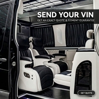 Fourgonnette Dingkong Sprinter Noir et Blanc, Intérieur Luxe Bicolore, Siège Capitaine, Éclairage Ambiant VIP |   Fabricant OEM sur mesure