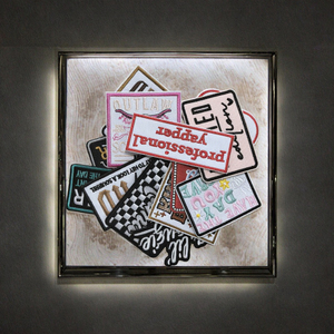 Parches Bordados Rectangulares Termoadhesivos de Tela para Decoración de Sombreros, Bolsos y Ropa con Diseño de Letras en Inglés - Product Image 3