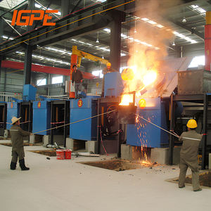 500kg 800kg 1T four de fusion de l'aluminium de ferraille industrielle four de fusion pour la ligne de traitement de tige de lingot de recyclage - Product Image 1