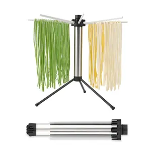 Collapsible Pasta Drying Hanging Rack Stainless Steel 3lbs Spaghetti Noodles Dryer Stand Holder Cooking Tools KITCHENDAO