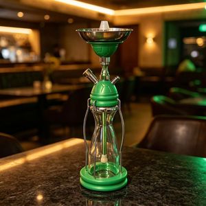 Narguile de madera grande y de alta calidad, con cachimba de cristal europea, la mejor calidad, juego de shisha de lujo con humo suave. - Product Image 6