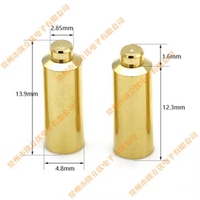 Fiche banane 4MM plaquée or Borne HIFI transparente pour amplificateur audio