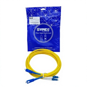 สายแพทช์ไฟเบอร์ออปติก SYMCO SC/UPC LC/UPC SM-DX-3.0-5M-2 เกรดโทรคมนาคม แบบดูเพล็กซ์ LSZH ผ่านการทดสอบจากโรงงาน 100% รับประกัน 1 ปี - Product Image 1