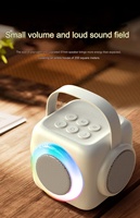Altavoz Bluetooth con Micrófono Inalámbrico, Bafle Bluetooth, Lámpara de Ambiente Colorida, Altavoz Karaoke con Micrófono y Bluetooth