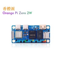 Orange Pi Zero 2 W DDR4 Mini PC Allwinner H618 WiFi SBC Development Board Processeur Quad-core Cortex-A53 Haute Performance