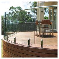 Kit complet de garde-corps en verre Prima Railing avec panneaux de verre, supports et quincaillerie, installation facile