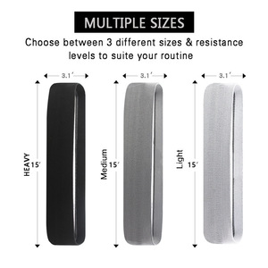 Bandas de Resistencia de Tela de Poliéster Suave, Cinturón de Yoga para Estiramiento y Fitness, Bandas Antideslizantes para Glúteos y Cadera, Juego de Bandas para Adultos - Product Image 6