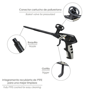 Pistola per Schiuma Poliuretanica Completamente Rivestita in PTFE - Product Image 3
