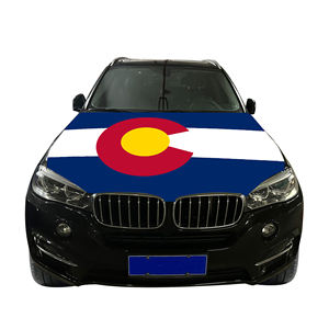 Couverture nationale de capot de voiture abordable drapeau Colorado couverture de moteur de voiture drapeau vente directe d'usine <span class=keywords><strong>tissu</strong></span> polyester - Product Image 6