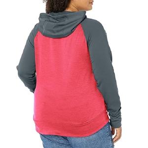 Sweats à capuche et sweat-shirt à manches longues décontractés de couleur contrastée pour femmes avec le prix d'usine le plus bas du Bangladesh - Product Image 3
