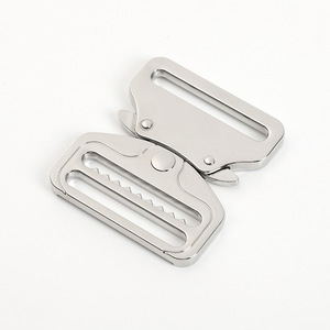 Hebilla de liberación lateral de aleación de zinc negra, duradera, para bolsos, mochilas, accesorios tácticos. - Product Image 2