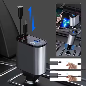 Estación de Carga para Portátil 4 en 1 con Pantalla LED Digital, Carga Rápida 5V/3A, Nuevo, Retráctil, <span class=keywords><strong>SCP</strong></span> PD - Product Image 2