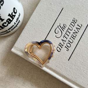 กิ๊บติดผมรูปหัวใจอะซิเตทแบบโปร่ง กิ๊บหนีบผมขนาดเล็ก กิ๊บหนีบผมโลหะรูปฉลาม อุปกรณ์เสริมผม - Product Image 2