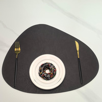 Tapis de table en cuir classique pour restaurant occidental, anti-brûlure, isolation thermique, imperméable, anti-huile, lavable, réutilisable