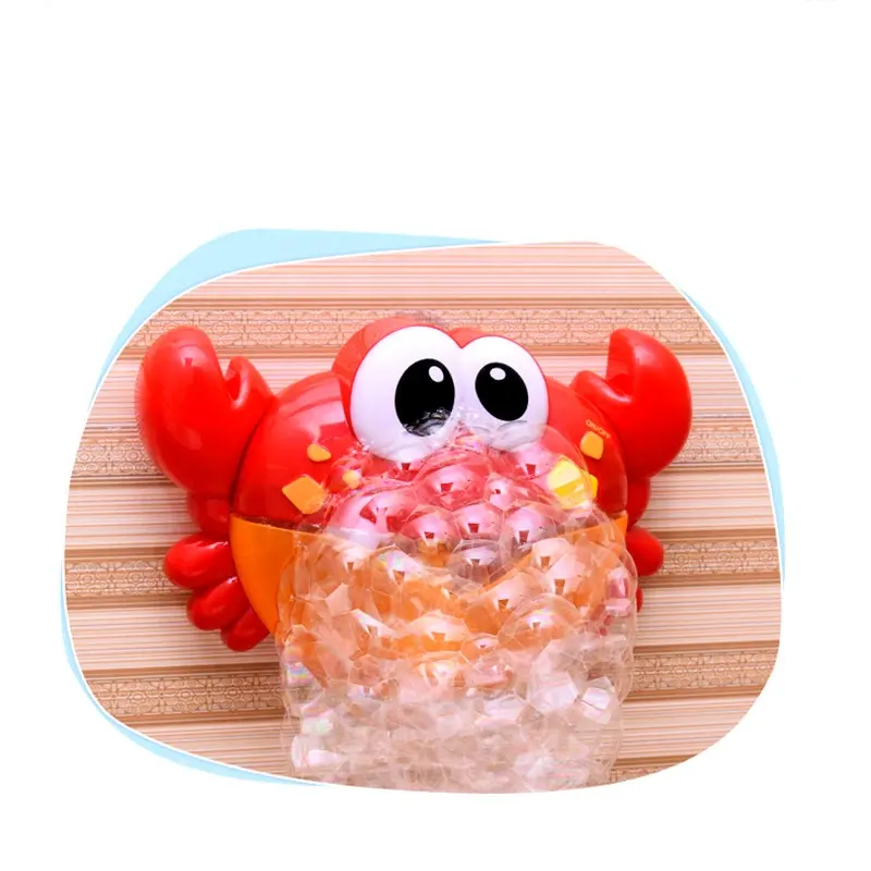 Neue Baby Crab Bubble Making Toys Kunststoff Automatische Kid Foam Bad Nebel Bubble Machine für Kinder