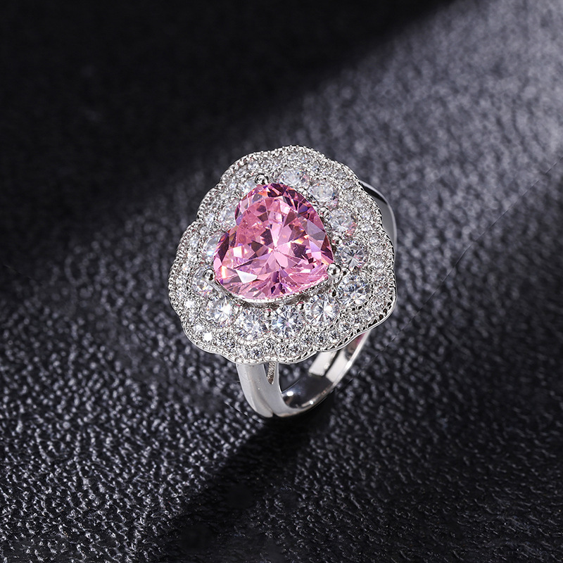 open size Pink diamond ring
