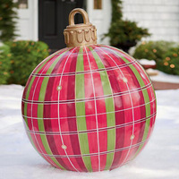2023 Neuerscheinung PVC 60CM Aufblasbare Weihnachtskugeln Outdoor Schneefeld-Dekorationen Heim-Dekorationen Geschenkball Weihnachten auf Lager