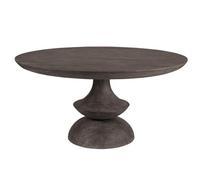 Table à manger ronde en bois artisanale de qualité supérieure avec un design classique et une surface imperméable pour la maison, le café, le bistrot et la restauration