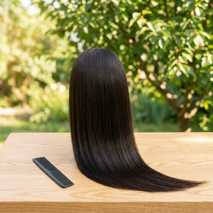 Peluca de Cabello Humano Vietnamita de Lujo, Liso Natural, con Cierre HD 5x5, 100% Virgen, Cutícula Alineada - Product Image 3